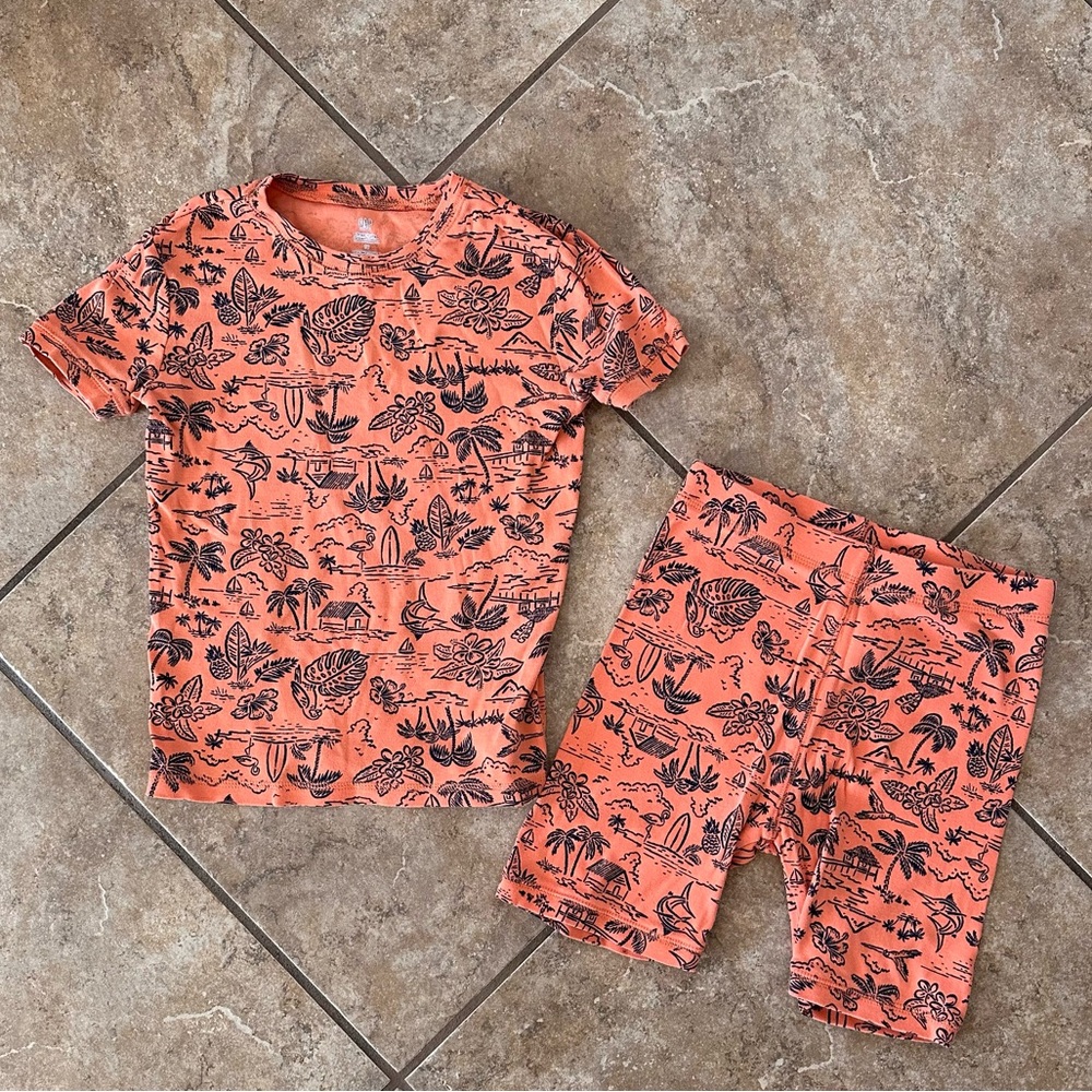 GAP Kids Short Two-Piece Pajama Set 100% Organic Cotton Size 10